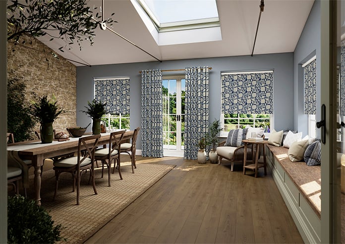 Land & Shore Rowallane (Blackout), Blue - Roller Blind - Image 7